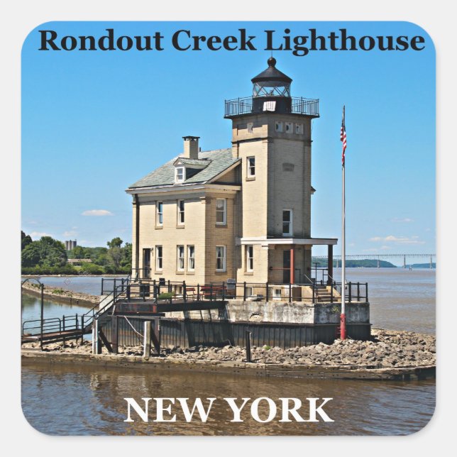 Phare de Rondout Creek, Stickers New York (Devant)
