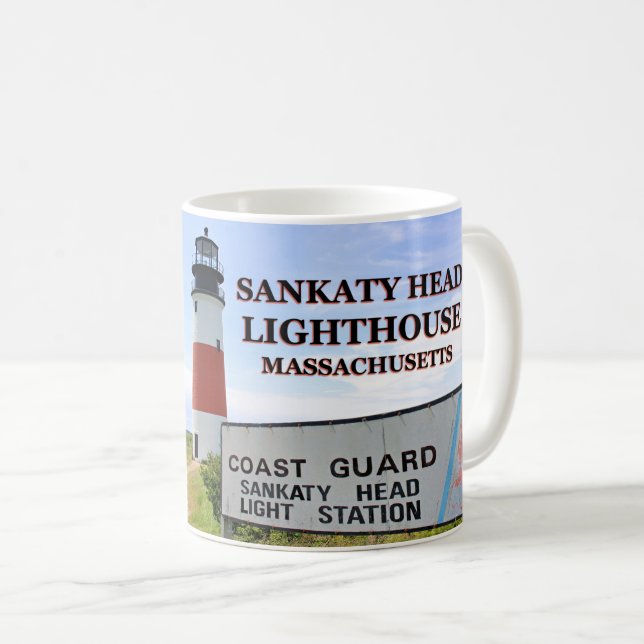 Phare de Sankaty Head, Nantucket MA Mug (Devant droit)
