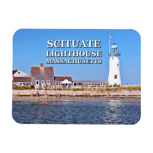 Phare De Scituate, Magnet Du Massachusetts (Horizontal)