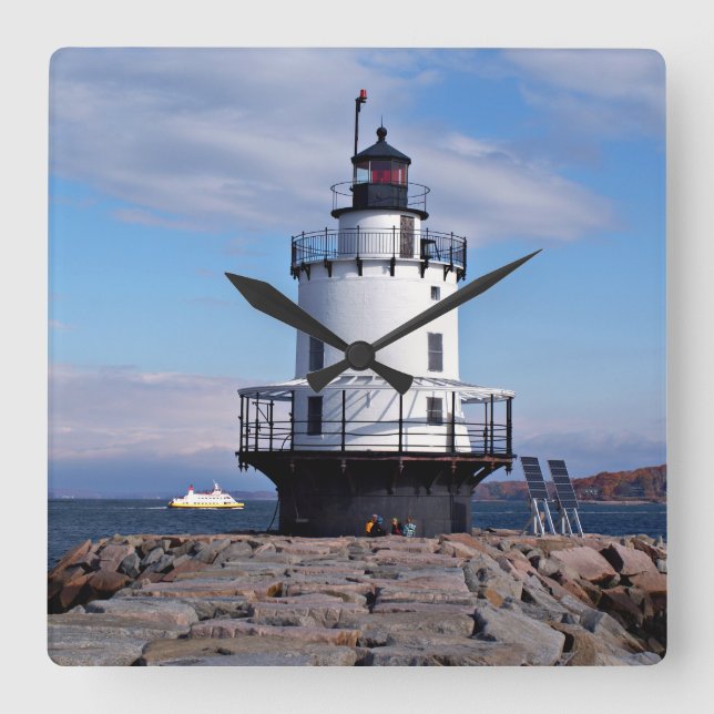 Phare de Spring Point Ledge, horloge du Maine (Recto)