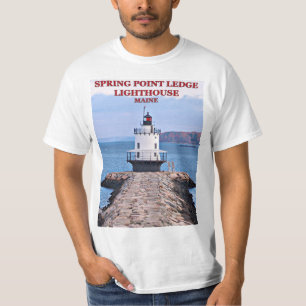 Phare de Spring Point Ledge, T-Shirt du Maine