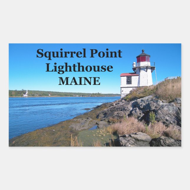 Phare de Squirrel Point, Stickers Maine (Devant)