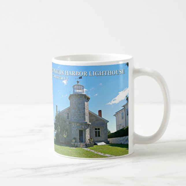 Phare de Stonington Harbour, Connecticut Mug (Droite)