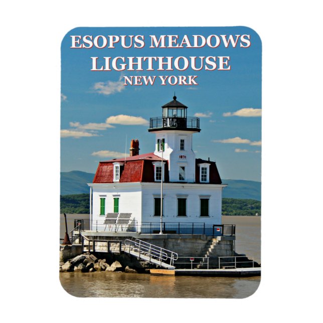 Phare d'Esopus Meadows, New York - Magnet photo (Vertical)