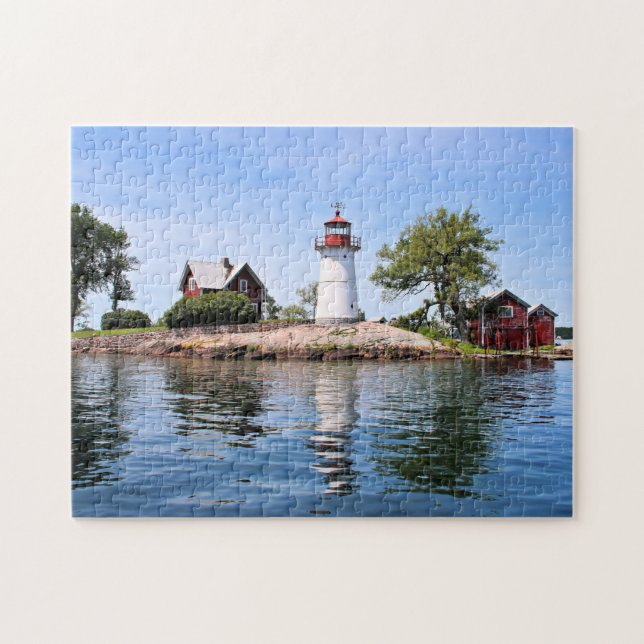 Phare d'île de croisement, puzzle de New York (Horizontal)