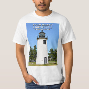 Phare d'île de prune, T-shirt du Massachusetts