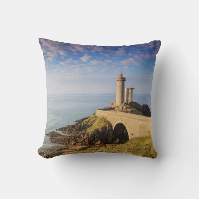 Phare du Petit Minou (Minou Lighthouse) | France Throw Pillow (Front)