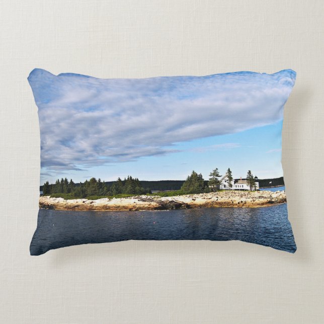 Phare du port d'hiver, Coussin de l'accent du Main (Devant)