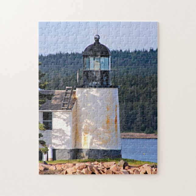 Phare du port d'hiver, Puzzle du Maine (Vertical)