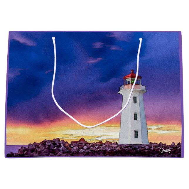 Phare - Grand sac cadeau (Devant)