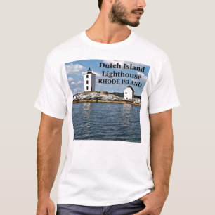 Phare néerlandais d'île, T-shirt d'Île de Rhode