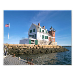 Phare Rockland Breakwater, Maine Imprimer Photo