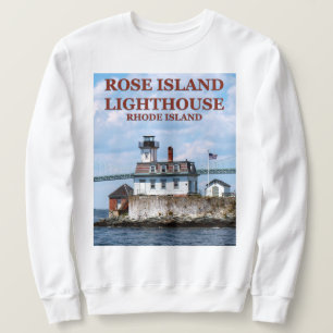 Phare rose d'île, sweatshirt d'Île de Rhode
