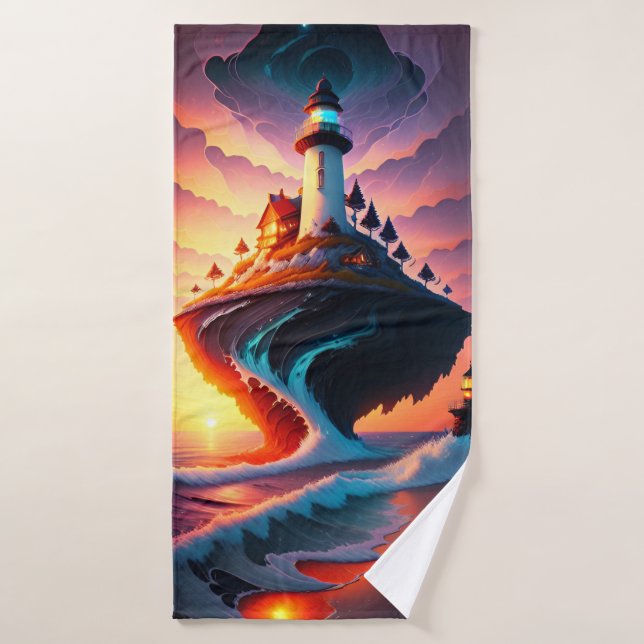 Phare Seascape 2 (Serviette de bain)