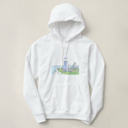 Phare violet ; Sweat - shirt à capuche femme