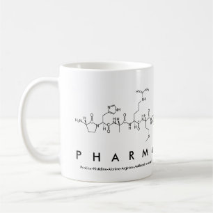 Pharma peptide word mug
