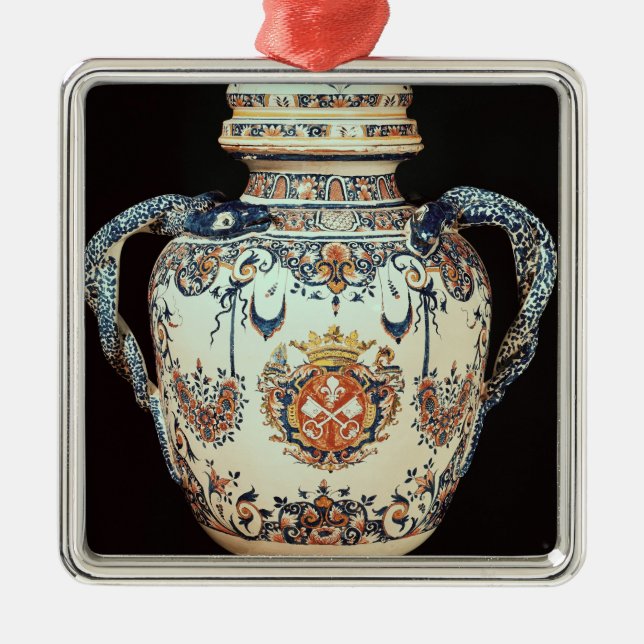 Pharmaceutical jar metal ornament (Front)