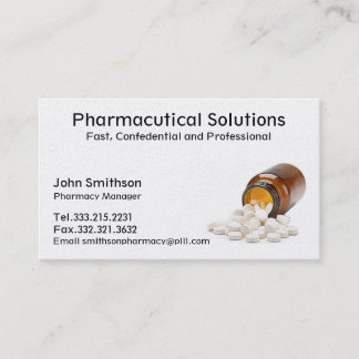 Pharmacien de carte de visite de pharmacie