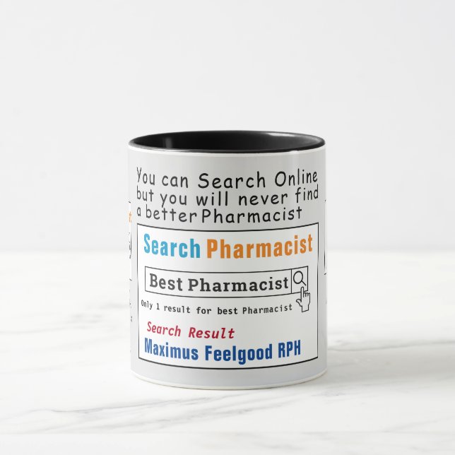 Pharmacien Drôle meilleure recherche Mug (Centre)