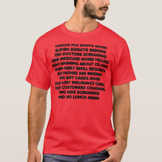 Pharmacist 12 Days of Christmas T-Shirt