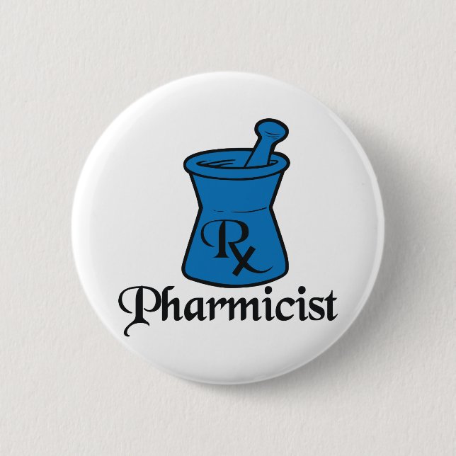 Pharmacist 2 Inch Round Button (Front)