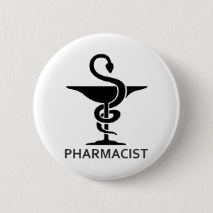 PHARMACIST 2 INCH ROUND BUTTON