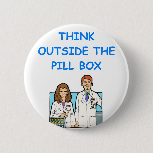 pharmacist 2 inch round button (Front)