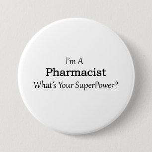 Pharmacist 3 Inch Round Button