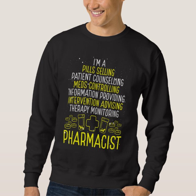 Pharmacist Accessoires Pharmacy Tech Appreciation  Sweatshirt (Front)