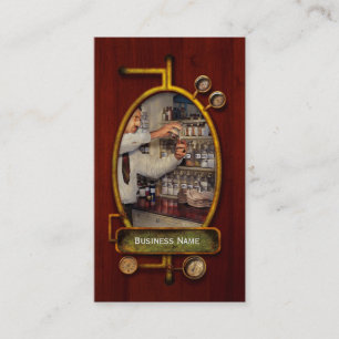 Pharmacist - An old fashioned pharmacy 1939 Business Card