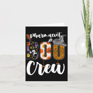 Pharmacist Boo Crew Halloween Match Pharmacy Card