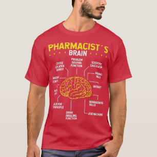 Pharmacist Brain Pharmacy School Graduation Party T-Shirt