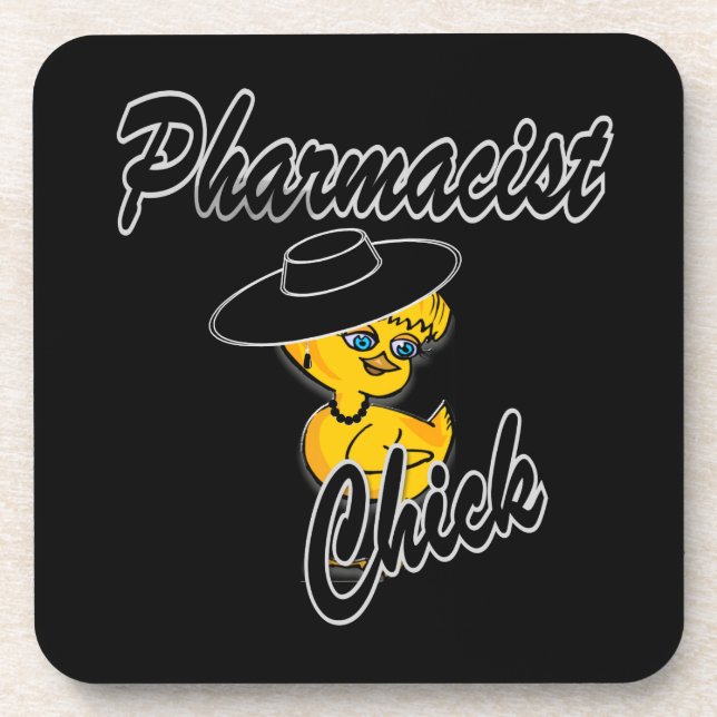Pharmacist Chick #4 Coaster (Front)