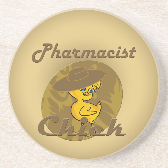 Pharmacist Chick #6 Coaster (Front)