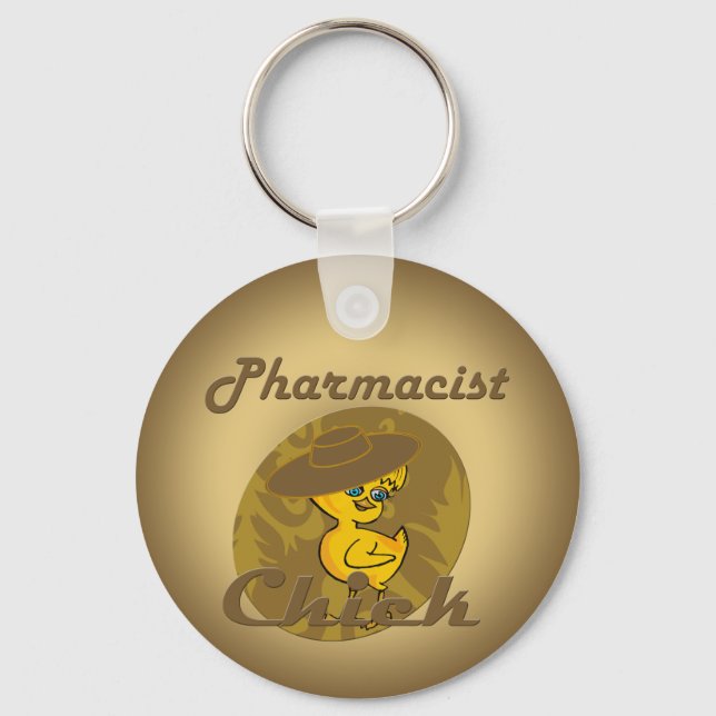 Pharmacist Chick #6 Keychain (Front)