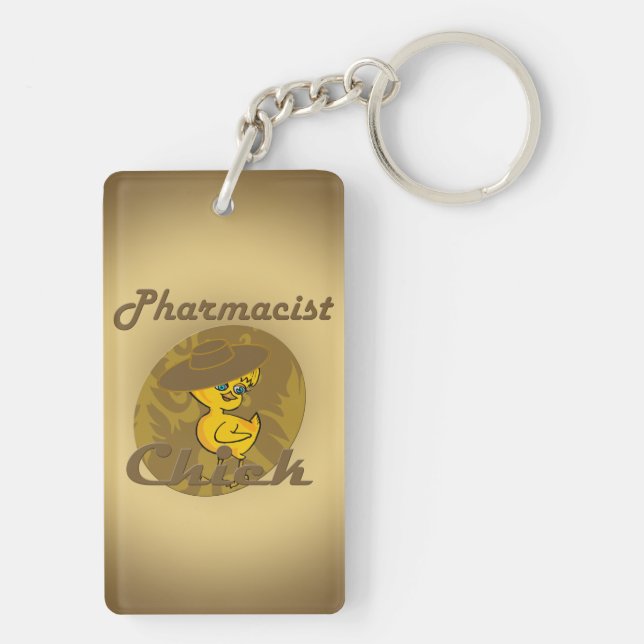 Pharmacist Chick #6 Keychain (Back)