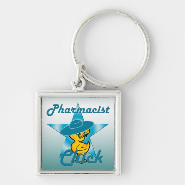 Pharmacist Chick #7 Keychain (Front)