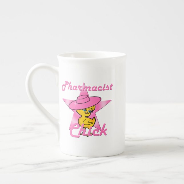 Pharmacist Chick #8 Bone China Mug (Left)