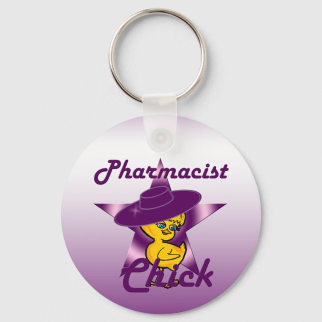 Pharmacist Chick #9 Keychain (Front)