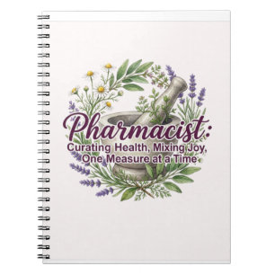 Pharmacist Curating Health Apothecary Botanical Notebook