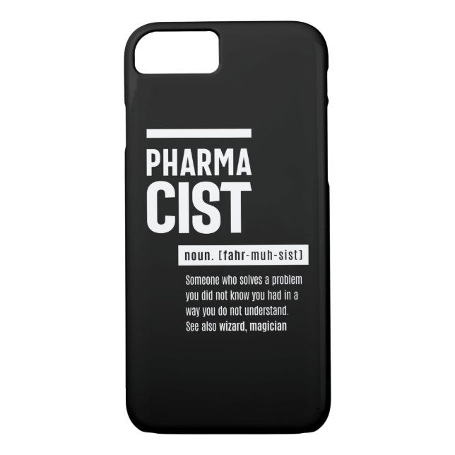 Pharmacist Definition Funny Gift Classic Case-Mate iPhone Case (Back)