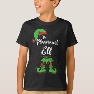 Pharmacist Elf Matching Family Christmas Pajama Co T-Shirt