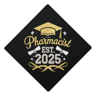 Pharmacist Est 2025 Pharmacy Graduation Cap Topper