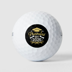 Pharmacist Est 2025 Pharmacy Graduation Golf Balls