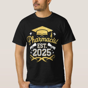 Pharmacist Est 2025 Pharmacy Graduation T-Shirt