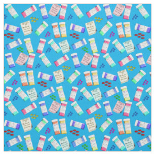 Pharmacist Fabric Bright Blue