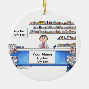 Pharmacist - Female Ceramic Ornament