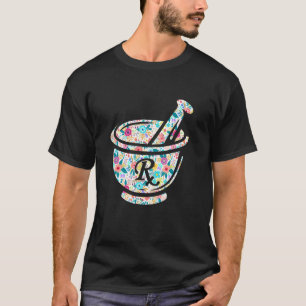 Pharmacist Floral Men Women Pharmacy Technician T-Shirt