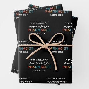 Pharmacist Funny Awesome Pharmacist Gift Wrapping Paper Sheet