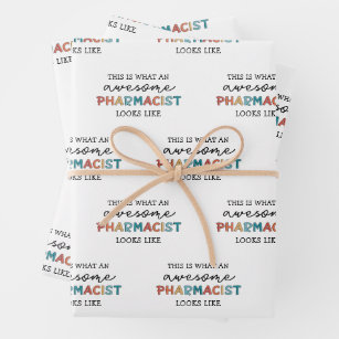 Pharmacist Funny Awesome Pharmacist Gift  Wrapping Paper Sheet